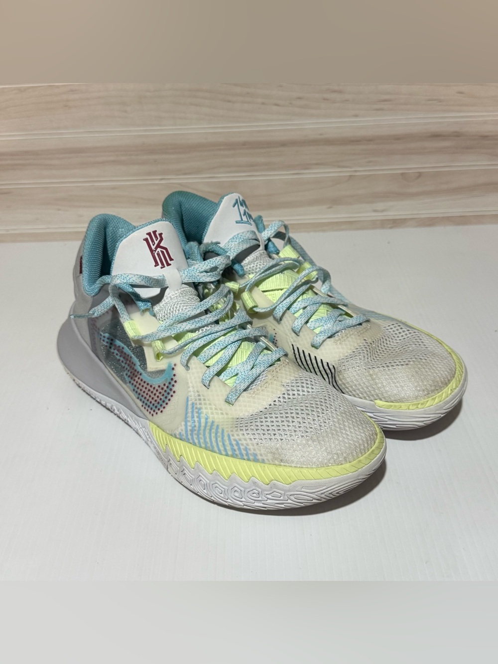 Nike Men's Light Blue, Yellow & White Athletic Sneakers